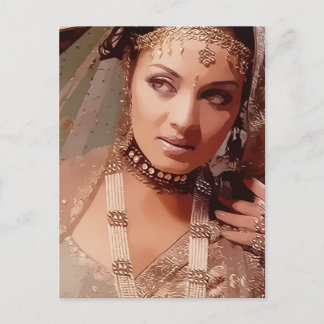 Indian bride postcard