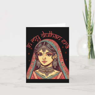 Indian Bride To Be Bridal Desi Wedding In My Dulha Card