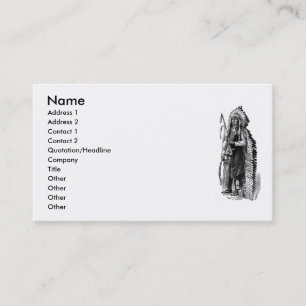 Indian Chief Business Card