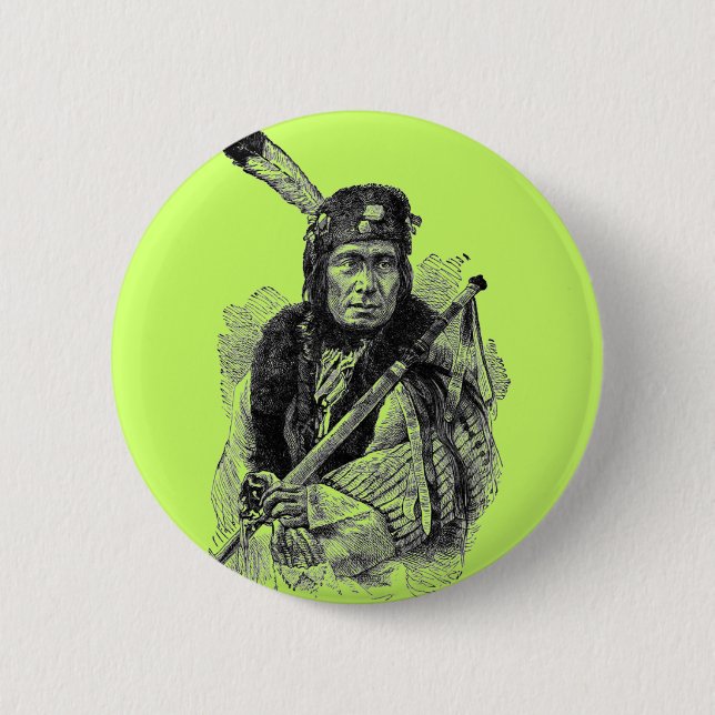 Indian Chief Button (Front)