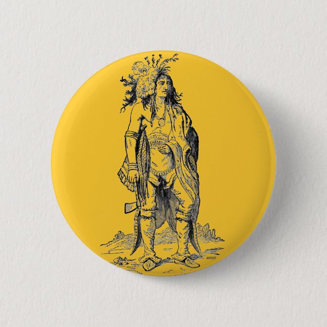 Indian Chief Button (Front)
