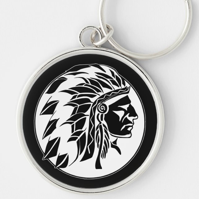 Indian Chief Head Key Ring (Front)