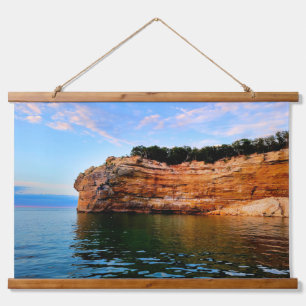 Indian Chief Head Lake Superior  Hanging Tapestry
