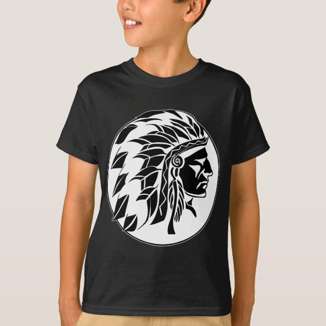 Indian Chief Head T-Shirt (Front)