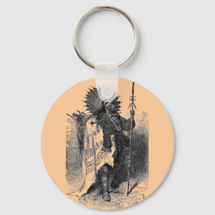 Indian Chief Keychain