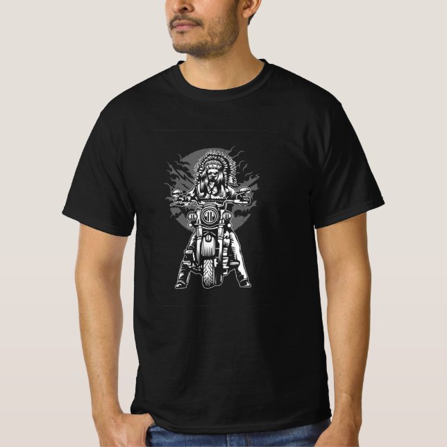 Indian Chief Motorcycle T-Shirt (Front)