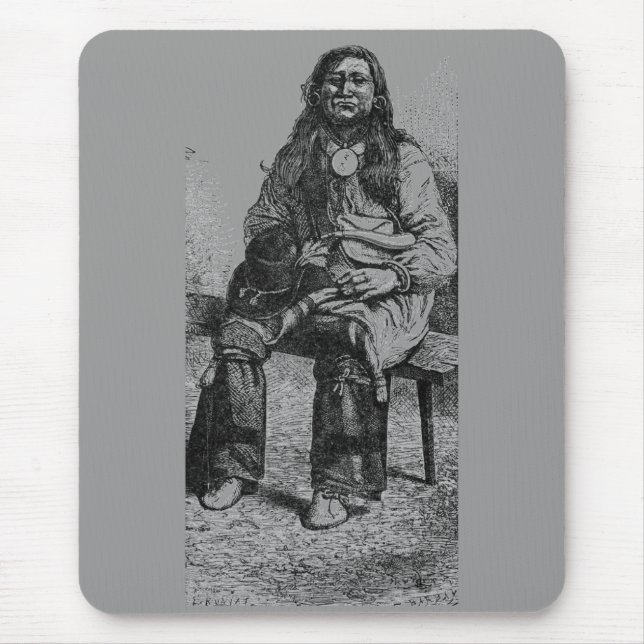 Indian Chief Mouse Pad (Front)