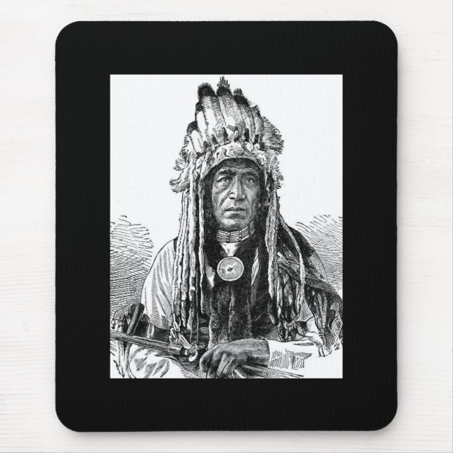 Indian chief Mouse Pad (Front)