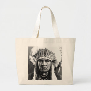 INDIAN CHIEF NATIVE AMERICAN TOTE PURSE