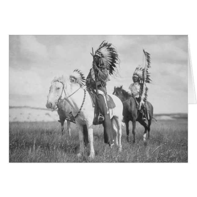 Indian Chief on Horseback, 1905 (Front Horizontal)