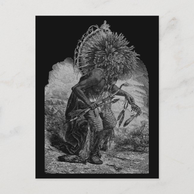 Indian Chief Postcard (Front)