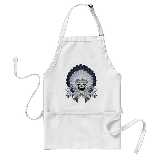Indian Chief Skull Standard Apron (Front)