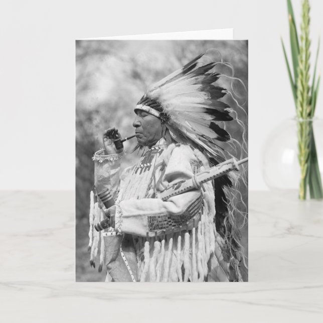 Indian Chief Whirlwind Soldier, 1925 Card (Front)