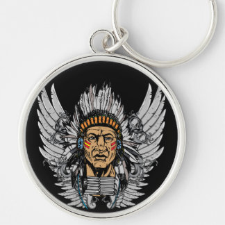 Indian Chief Wings Key Ring
