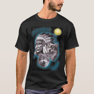 Indian Chief & Wolves Shirt