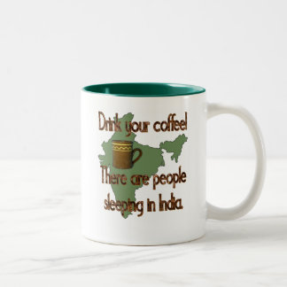 Indian Coffee People Two-Tone Coffee Mug