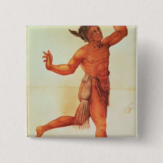 Indian Conjuror 15 Cm Square Badge (Front)