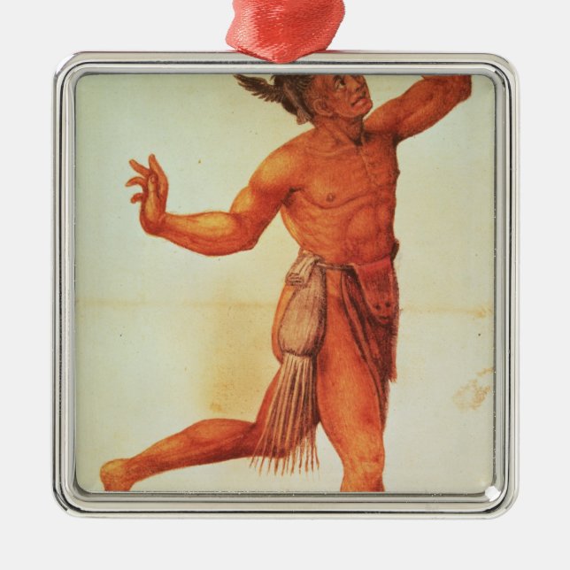 Indian Conjuror Metal Ornament (Front)