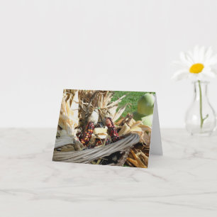 Indian Corn Fall Nature Blank Note Card