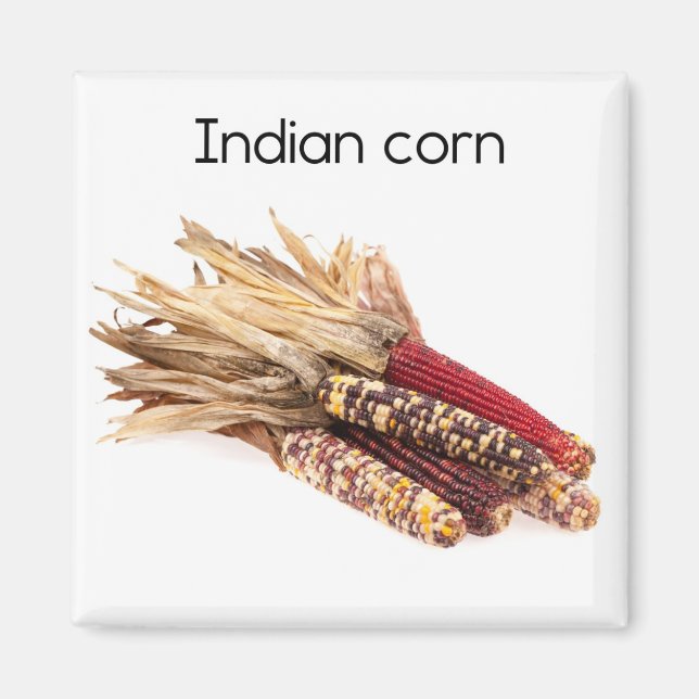 Indian Corn Refrigerator Magnet (Front)