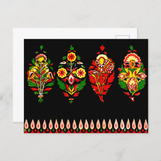Indian Cotton Fabric  Postcard