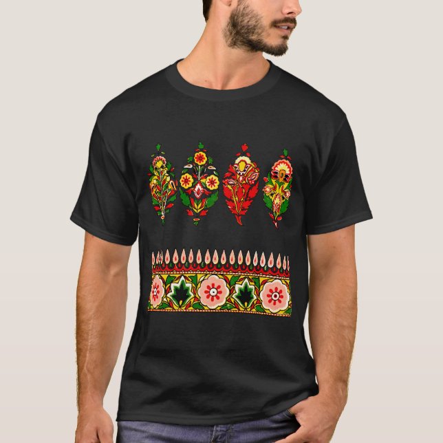 Indian Cotton Fabric  T-Shirt (Front)