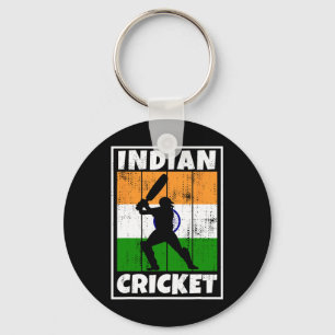 Indian Cricket Fan Flag Of India Cricket  Key Ring