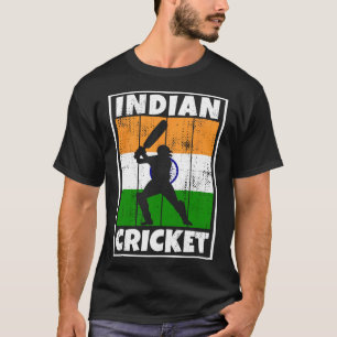 Indian Cricket Fan Flag Of India Cricket T-Shirt