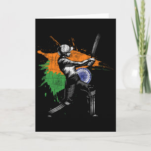 Indian Cricket Game - Cricketer Tsman Tting Cricke Card