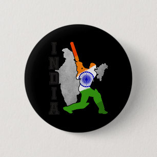 Indian Cricket Jersey India Cricket Team Lover Sup 6 Cm Round Badge