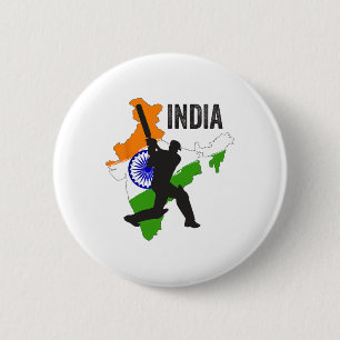 Indian Cricket Jersey India Cricket Team Lover Sup 6 Cm Round Badge