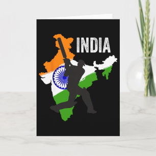 Indian Cricket Jersey India Cricket Team Lover Sup Card