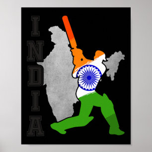 Indian Cricket Jersey India Cricket Team Lover Sup Poster