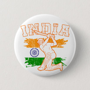 Indian Cricket Player 6 Cm Round Badge