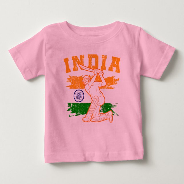 Indian Cricket Player  Baby T-Shirt (Front)