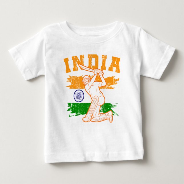 Indian Cricket Player  Baby T-Shirt (Front)