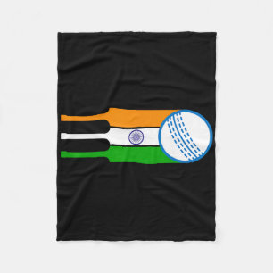 Indian Cricket Player Team Cricket Fans India Cric Fleece Blanket