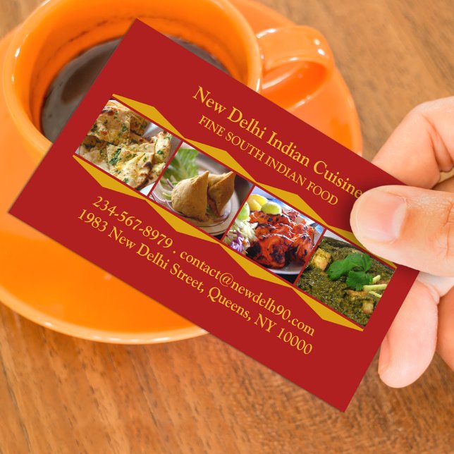 Indian Cuisine Business Card (Creator Uploaded)