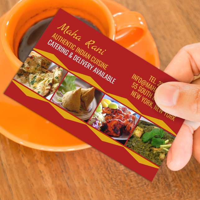 Indian Cuisine Business Card (Creator Uploaded)