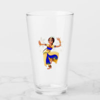 Indian Dancer Glass Cup
