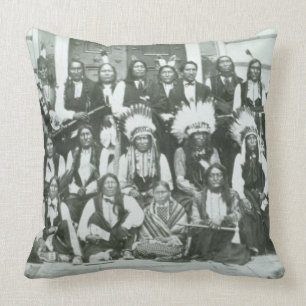Indian delegation of Sioux leaders in Washington D Cushion