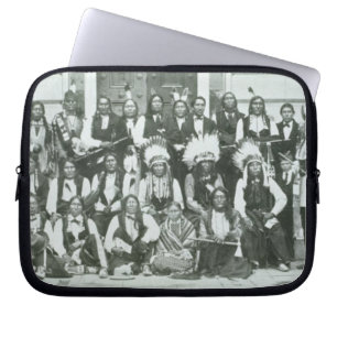 Indian delegation of Sioux leaders in Washington D Laptop Sleeve