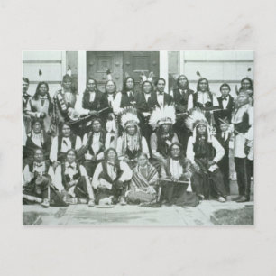 Indian delegation of Sioux leaders in Washington D Postcard