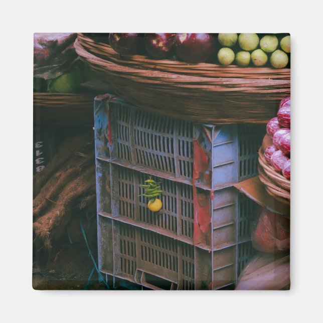 Indian Desi market Nimbu-Mirchi  Magnet (Front)