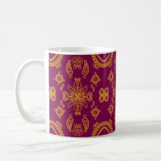 Indian design coffee mug