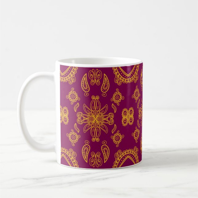 Indian design coffee mug (Left)