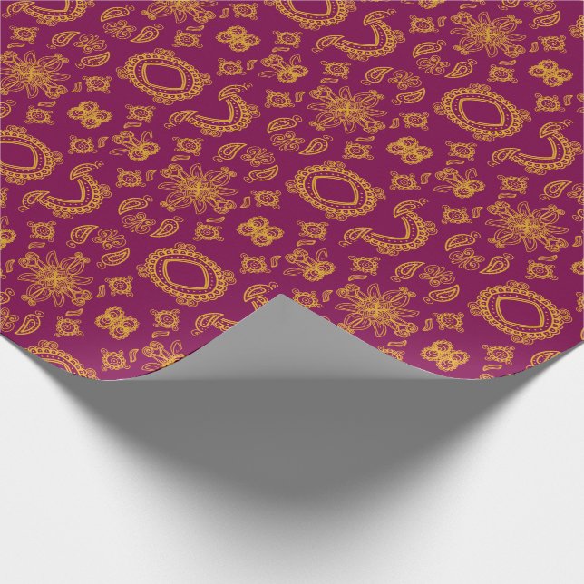 Indian design wrapping paper (Corner)