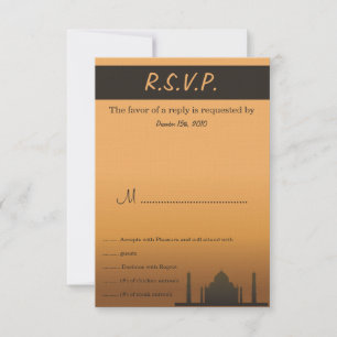 Indian Dream Wedding RSVP Card