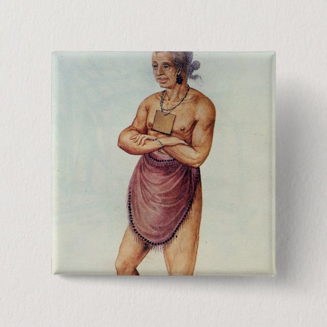 Indian Elder or Chief 15 Cm Square Badge (Front)