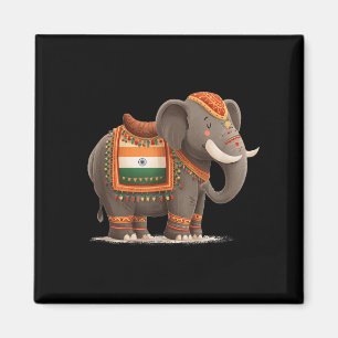 Indian Elephant Costume For Elephants And Animals Magnet